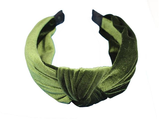 Lyko Diadem Velvet Tie Green
