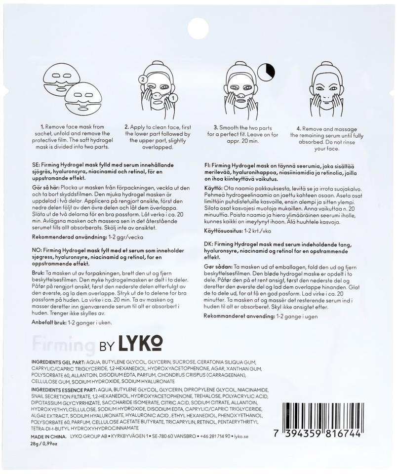 Lyko Firming Hydrogel face Mask