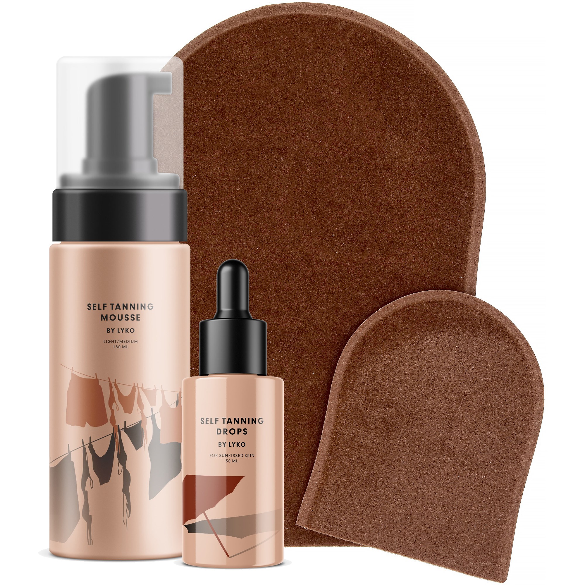 By Lyko Glow Self Tanning Kit Light/Medium
