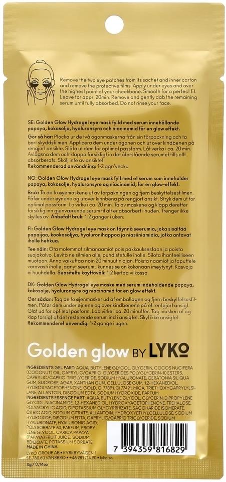 Lyko Golden glow Hydrogel Eye Mask