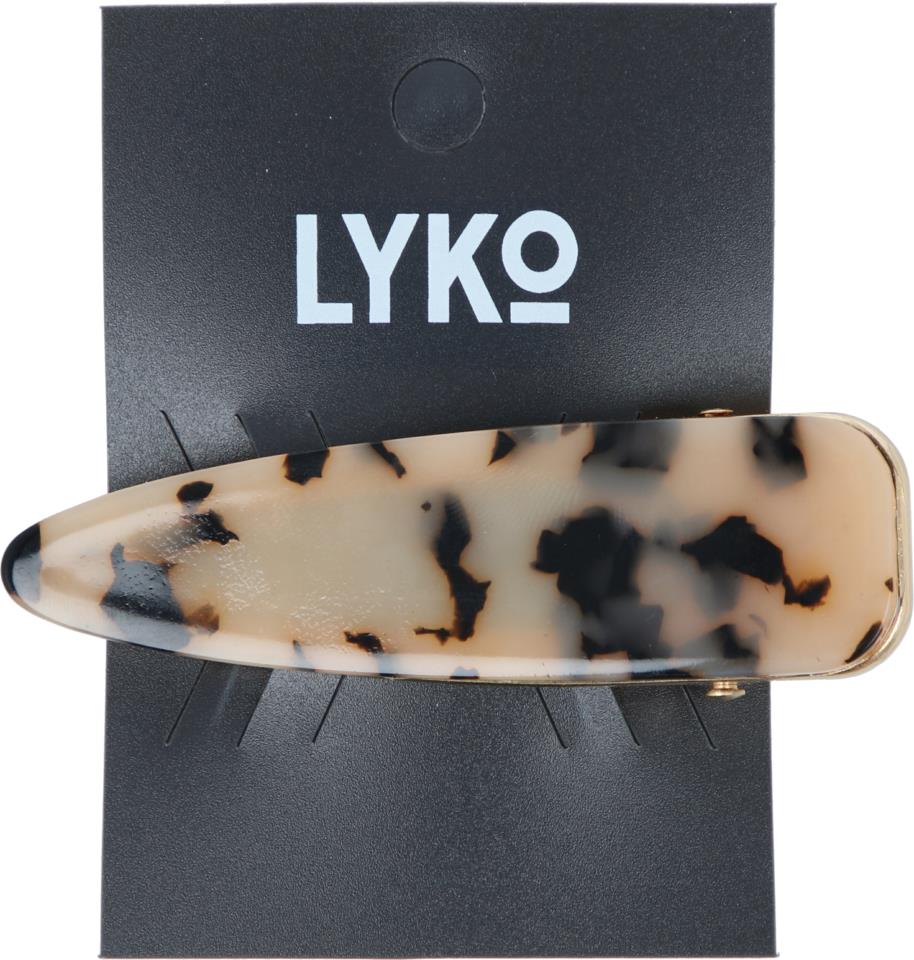 Lyko Hair Clip Animalprint Akryl Look Grey