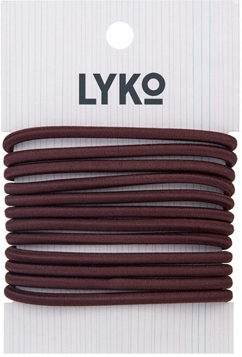 By Lyko Hair Tie 12-Pack Brown