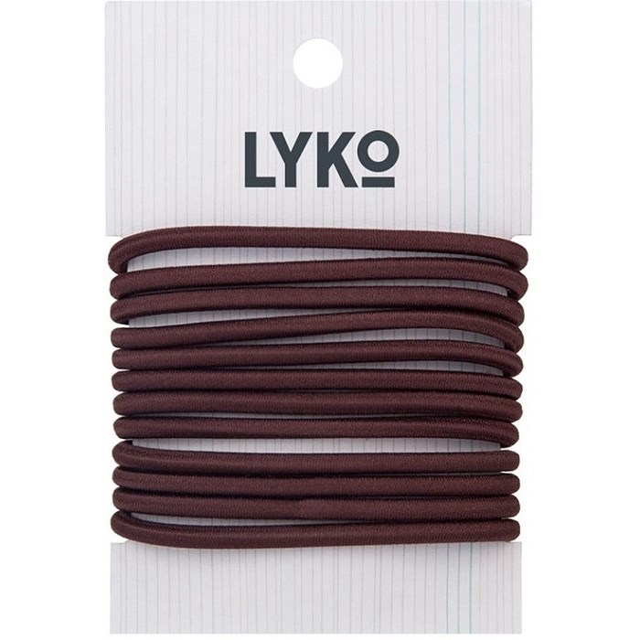 By Lyko Hair Tie 12-Pack Brown