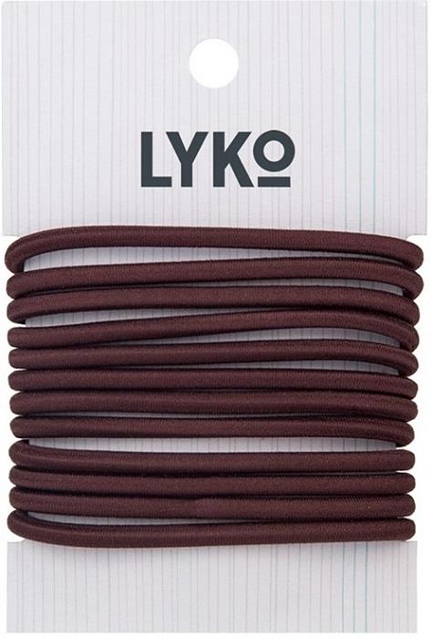 Lyko Hair Tie Brown 12-Pack