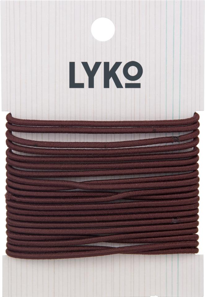Lyko Hair Tie Brown 20-Pack