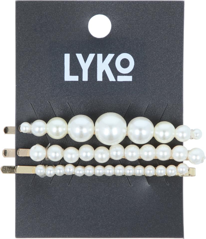 Lyko Hairpins Pearl White