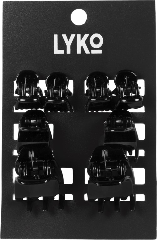 By Lyko By Lyko Hair Clips 8 pcs Black