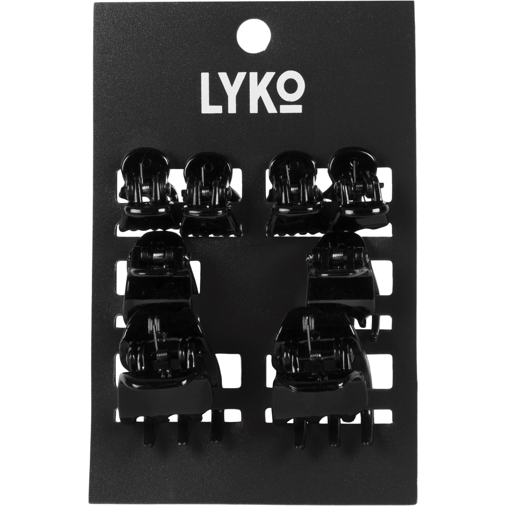 By Lyko Hair Clips 8 pcs Hair Clips Black