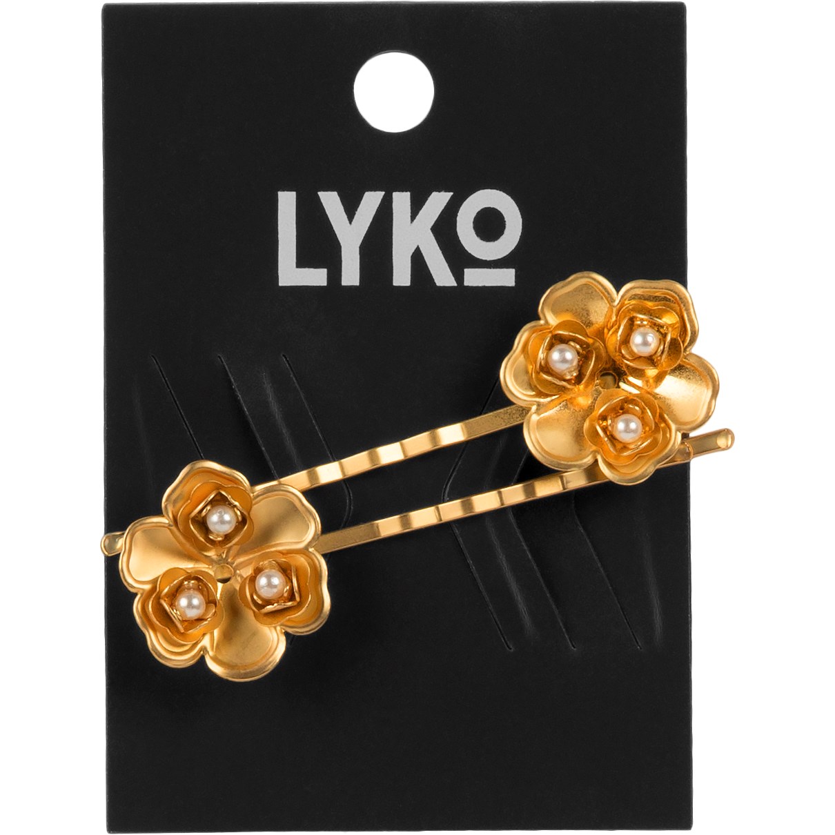 Läs mer om By Lyko Metal Hairpins Flower Gold