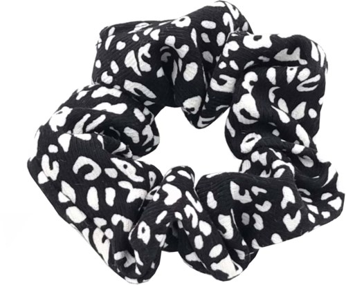 By Lyko Mönstrad scrunchie Svart
