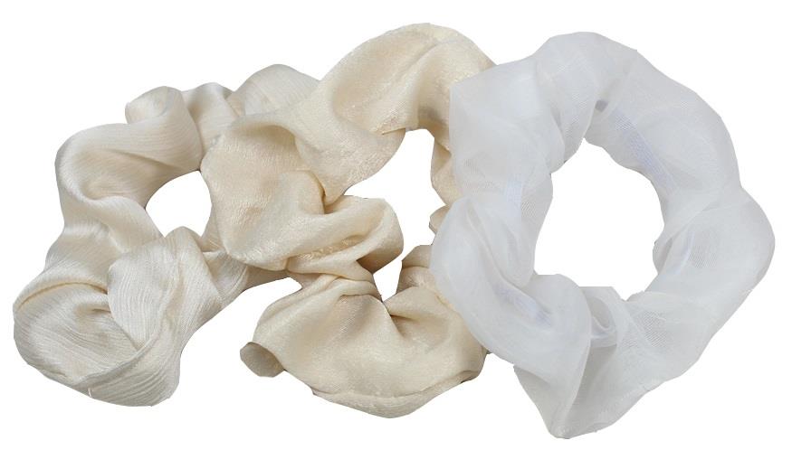 Lyko 3-pack Scrunchies in diff. material