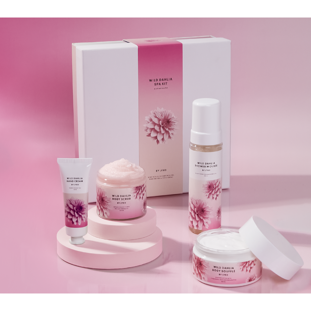 By Lyko Wild Dahlia Spa Kit – Silky as Soufflé