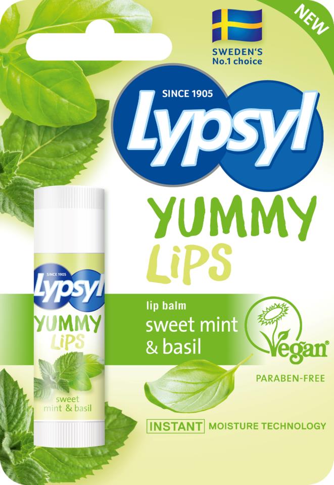 Lypsyl Yummy Lips Mint & Sweet Basil