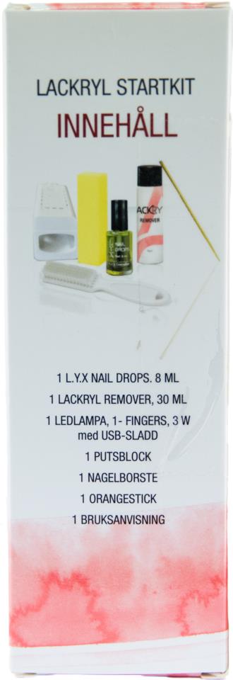 L.Y.X Cosmetics Lackryl Startkit + Led-lampa