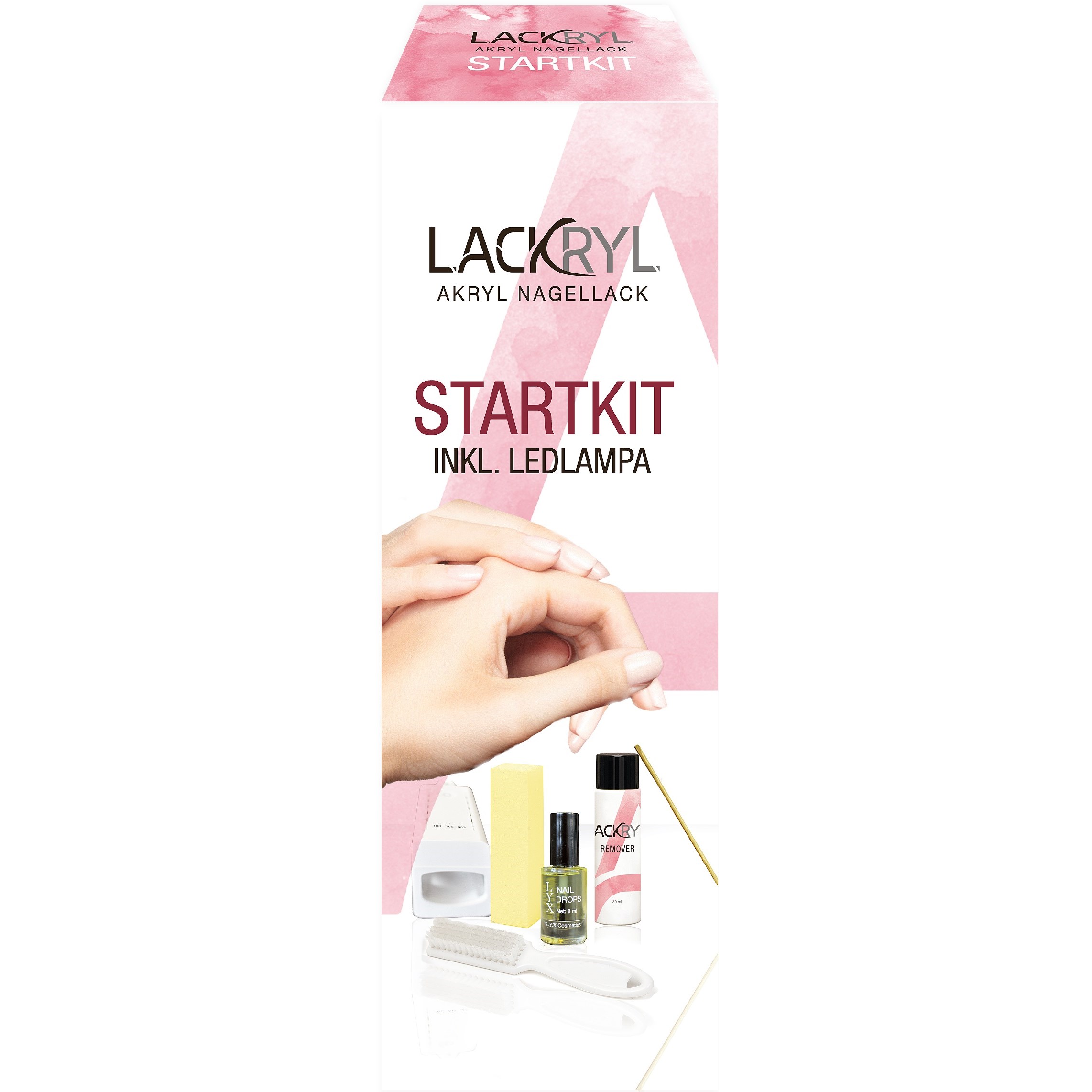 Läs mer om L.Y.X Cosmetics Lackryl Startkit + Led-lampa 5 ml