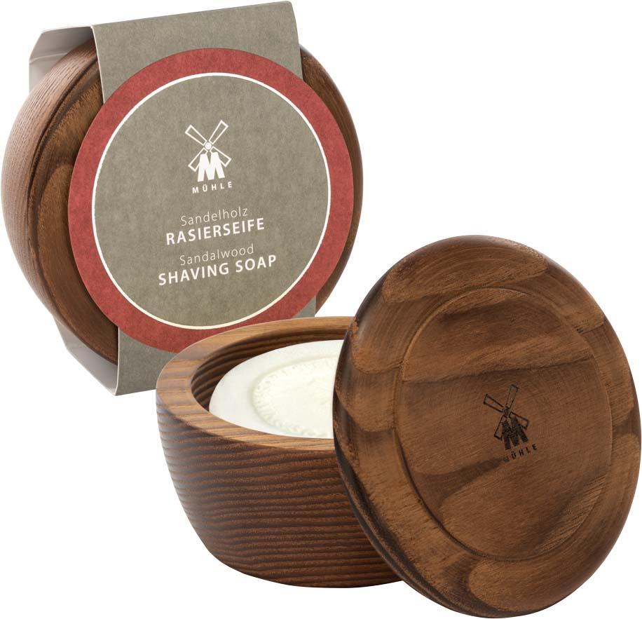 Mühle Sandalwood Wooden Bowl with Shaving Soap 65 g