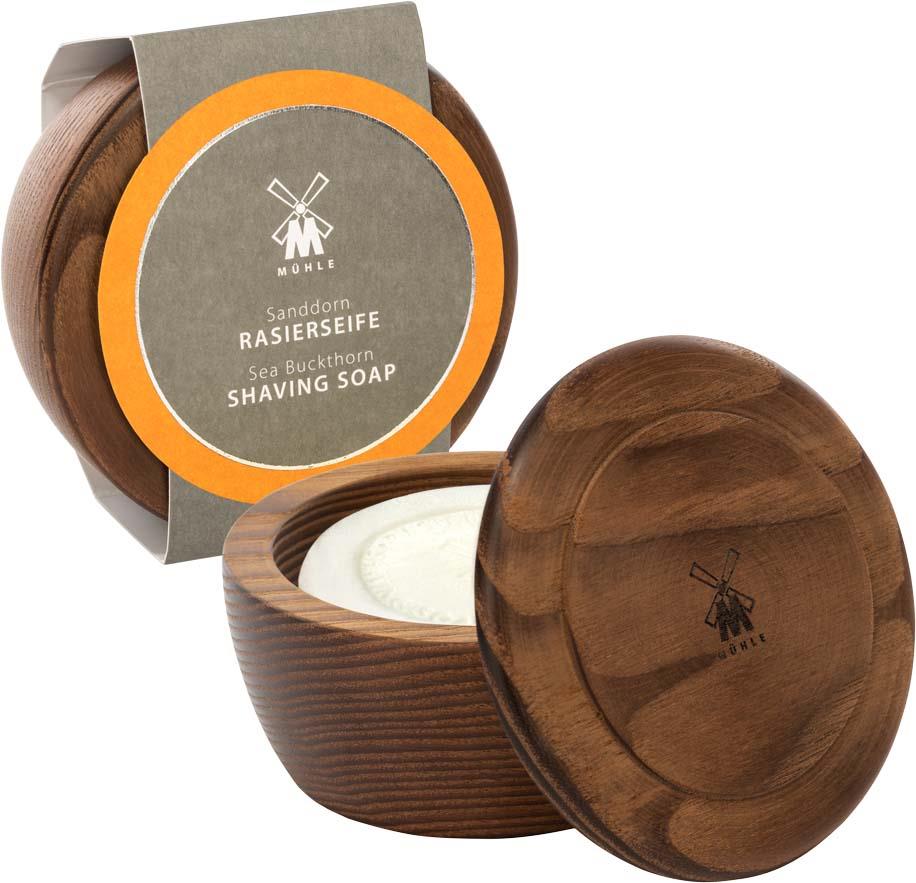 Mühle Sea Buckthorn Wooden Bowl with Shaving Soap 65 g