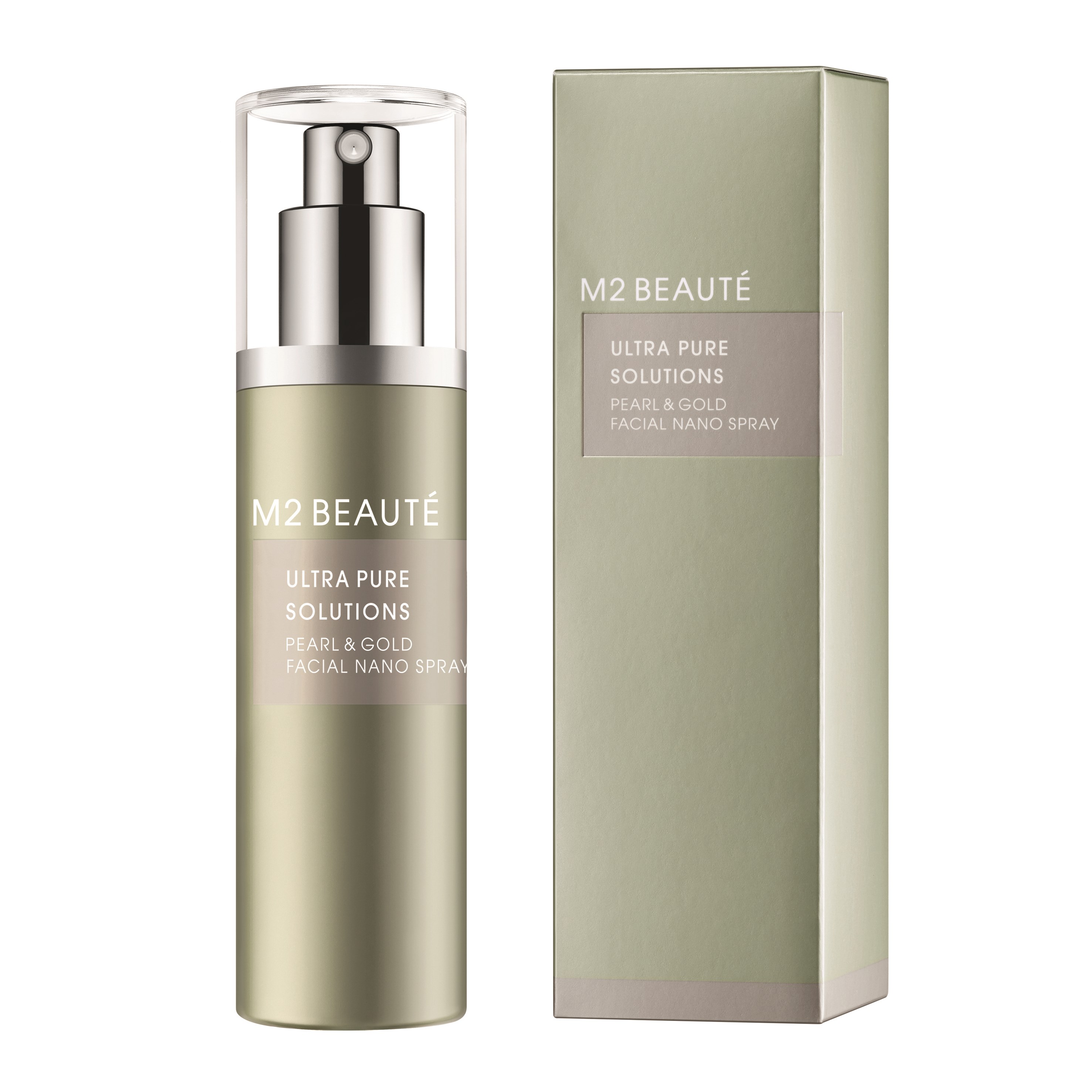 Läs mer om M2 Beauté Ultra Pure Solution Pearl & Gold Facial Nano Spray