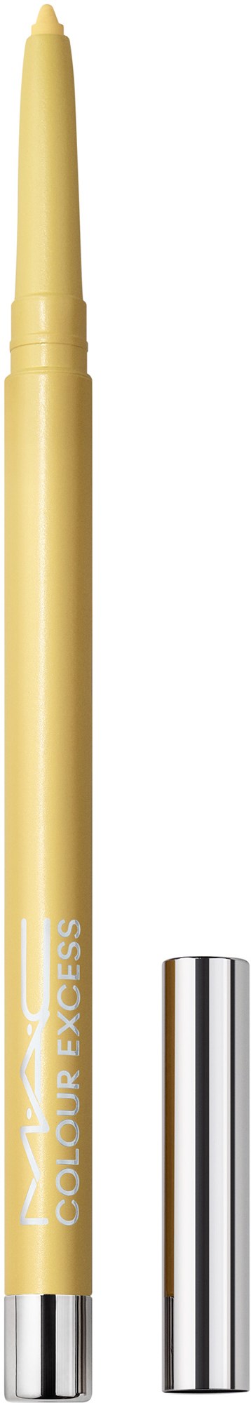 A yellow pen with a removable silver cap, labeled 'Color Sens'.