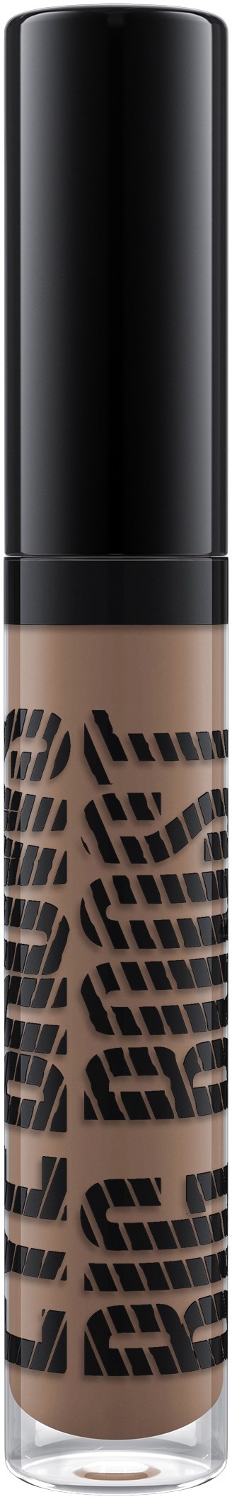 Ett concealertub med svart lock och fet svart text, med beige färgad produkt.