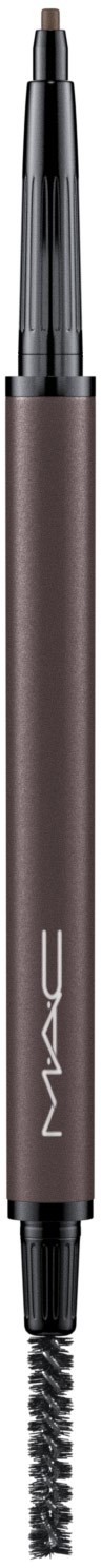 A brow brush and spoolie with a sleek design, the brush has a narrow tip and a textured handle.