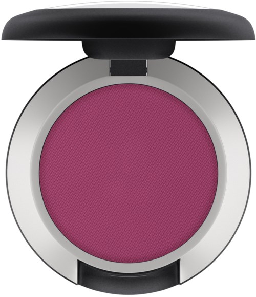 En rosa blush-compacta med svart lock och silverskal. Rouget är pressat och slätt.