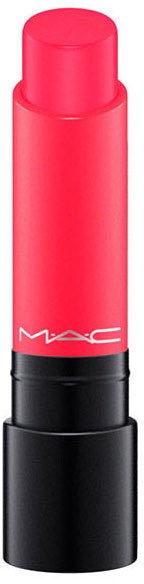 Rosa läppstift med svart bas, MAC-logotyp på den rosa delen.