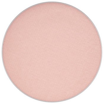 En mjuk, rosa puder-compacta utan synliga märkningar eller design.
