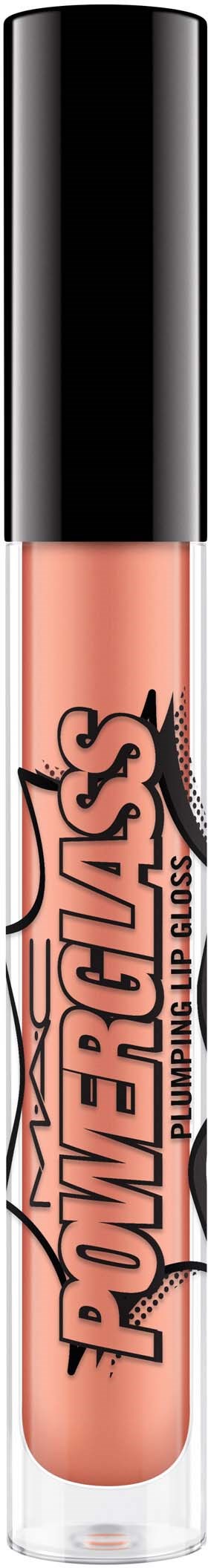 Lip gloss tube with a black cap and "Powerpuff's" logo on the side.