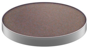 Een ronde, plat, bruine oppervlakte met een zilveren rand, lijkt op een onderzetter of kleine schaal.