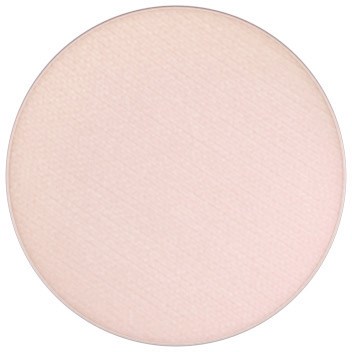 En rund, ljusrosa makeupprodukt, troligen puder, med slät yta och inga synliga märken.