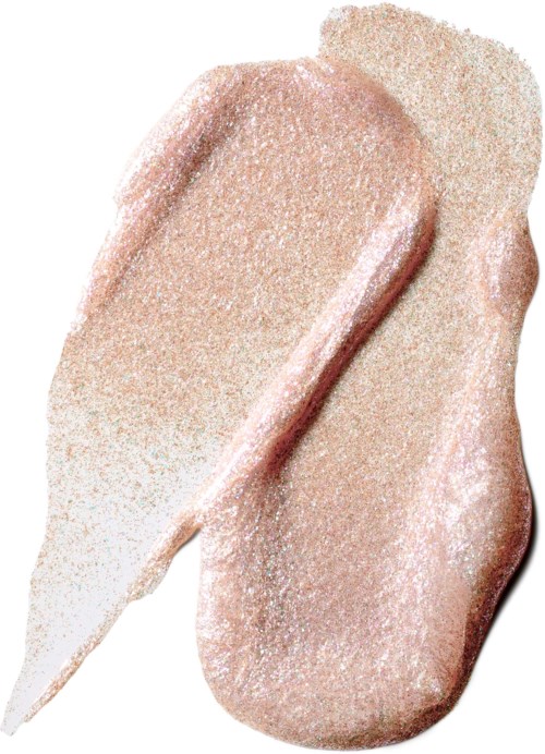 Twee stukjes licht beige, glanzende make-up of huidverzorgingsstokken. Eén ligt schuin, de andere ligt plat.