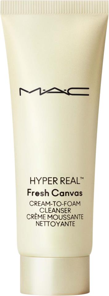 MAC Hyper Real Fresh Canvas Cream To Foam Cleanser 30 ml