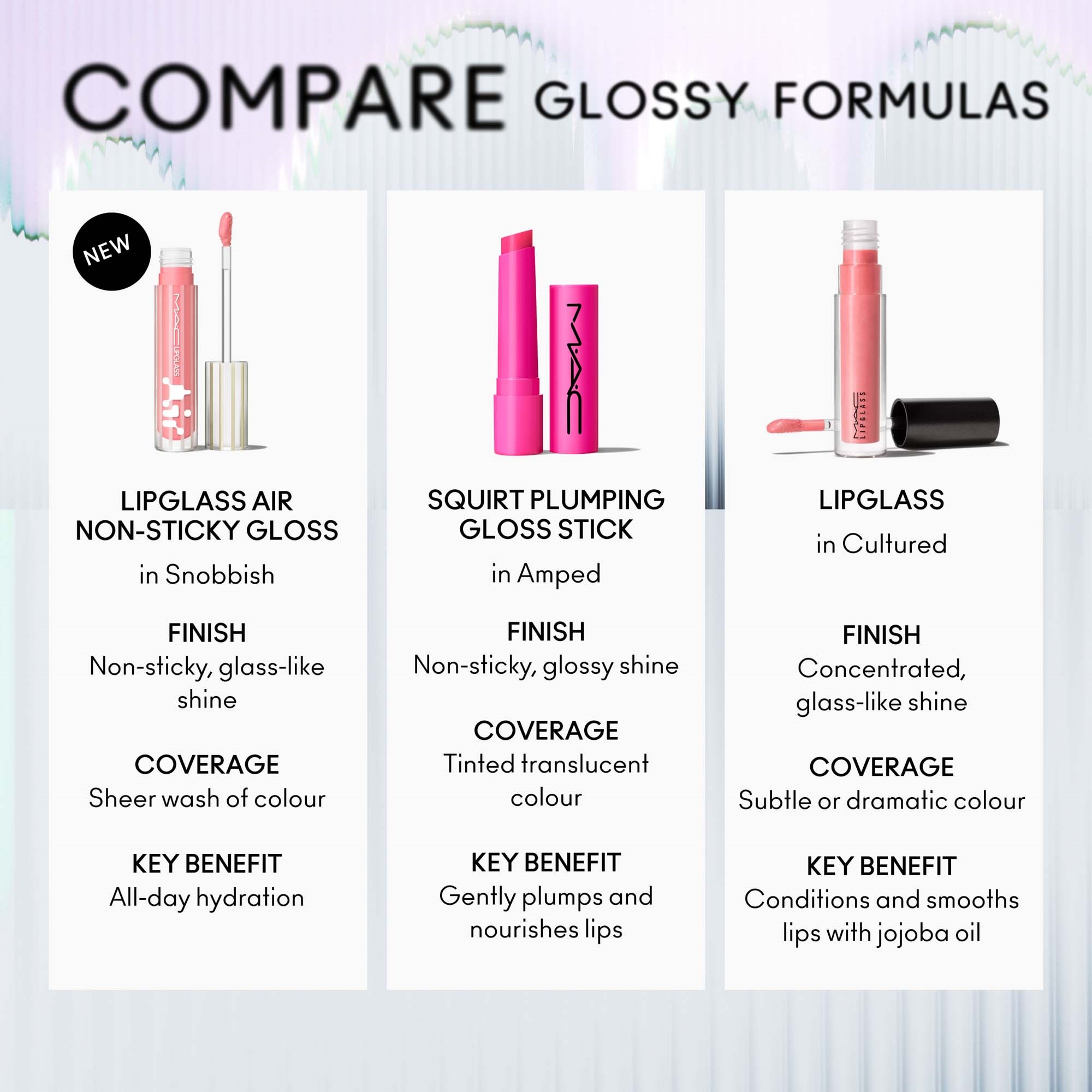MAC Cosmetics Lipglass Air Non-Sticky Gloss Behaved (obrázok 4)