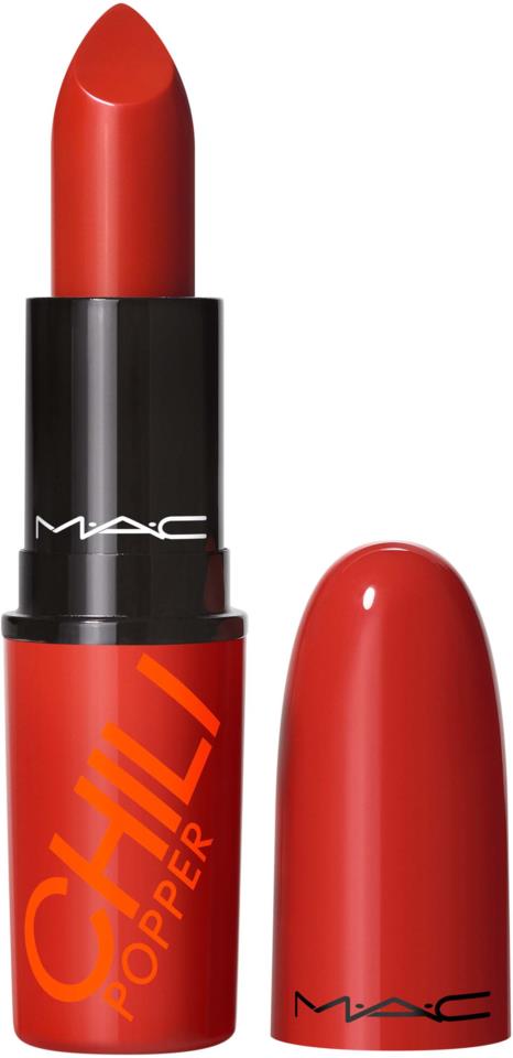 MAC Lustreglass Lipstick Chili Popper 3 g