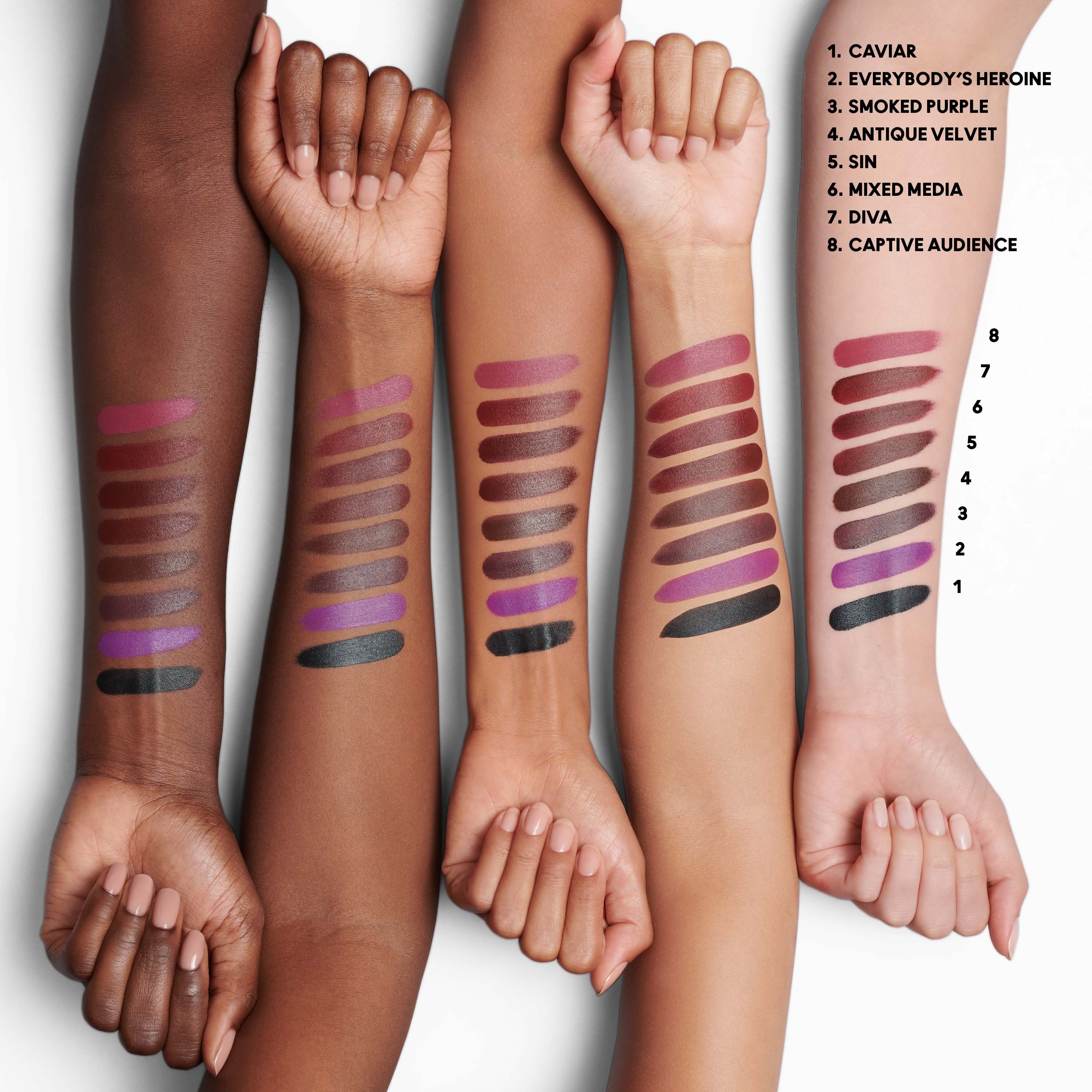 MAC Cosmetics Macximal Silky Matte Lipstick Caviar (obrázok 4)