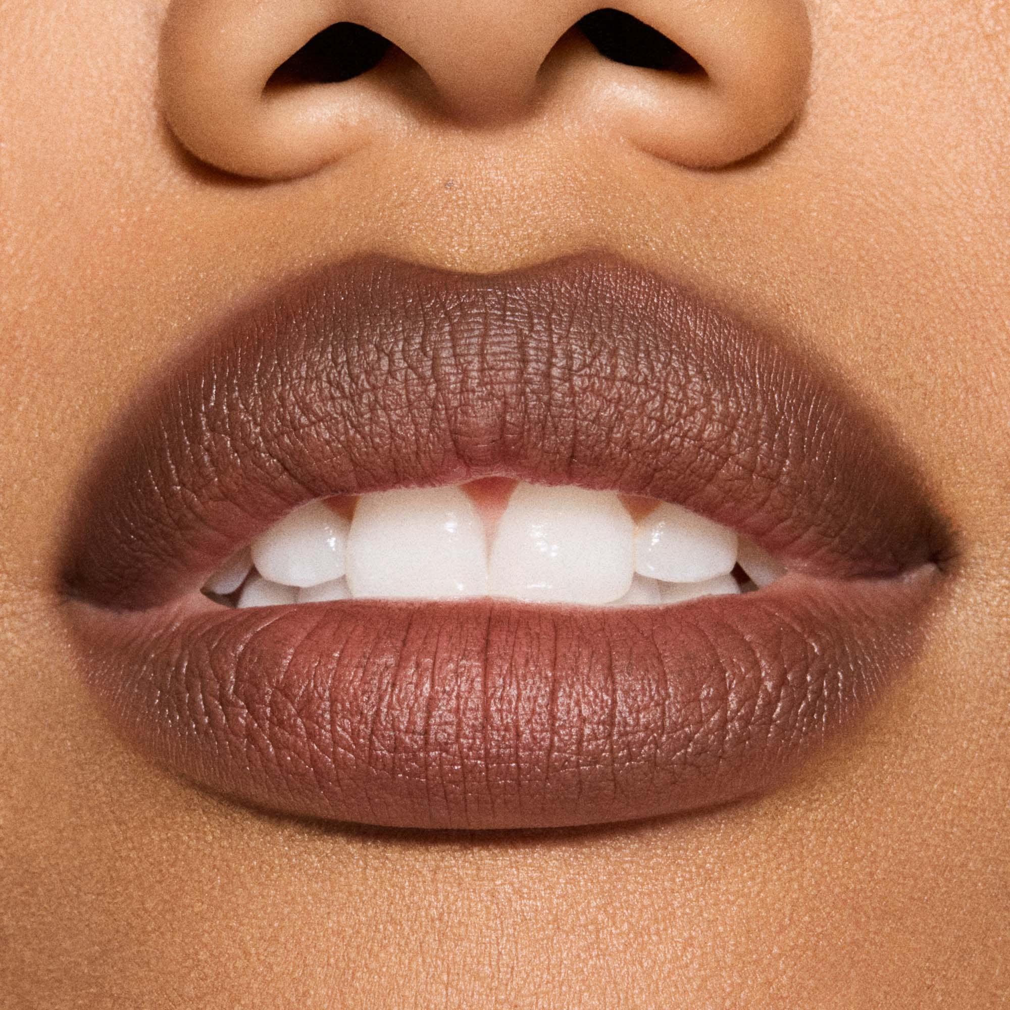 MAC Cosmetics Powder Kiss Hazy Matte Lipstick Chestnut (obrázok 4)