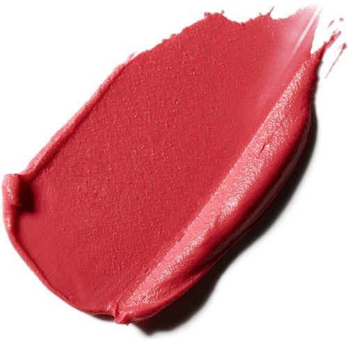 A smear of pink lipstick with smooth, creamy texture and rounded edges.