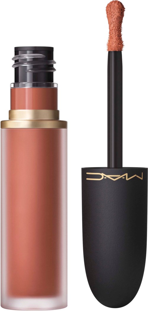 A liquid concealer in a tube with a wand applicator and black cap, labeled MAC.