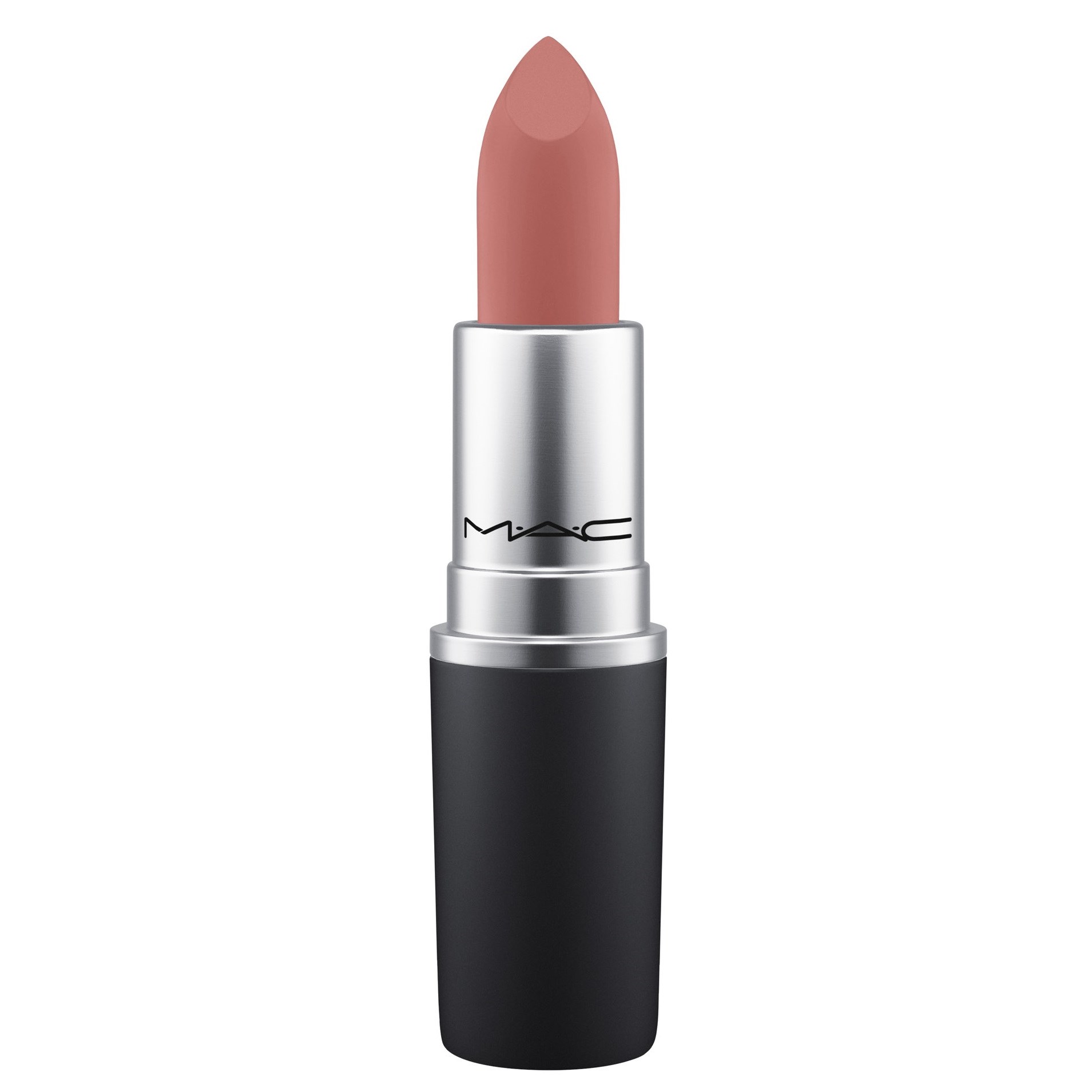 Läs mer om MAC Cosmetics Powder Kiss Lipstick Teddy 2.0