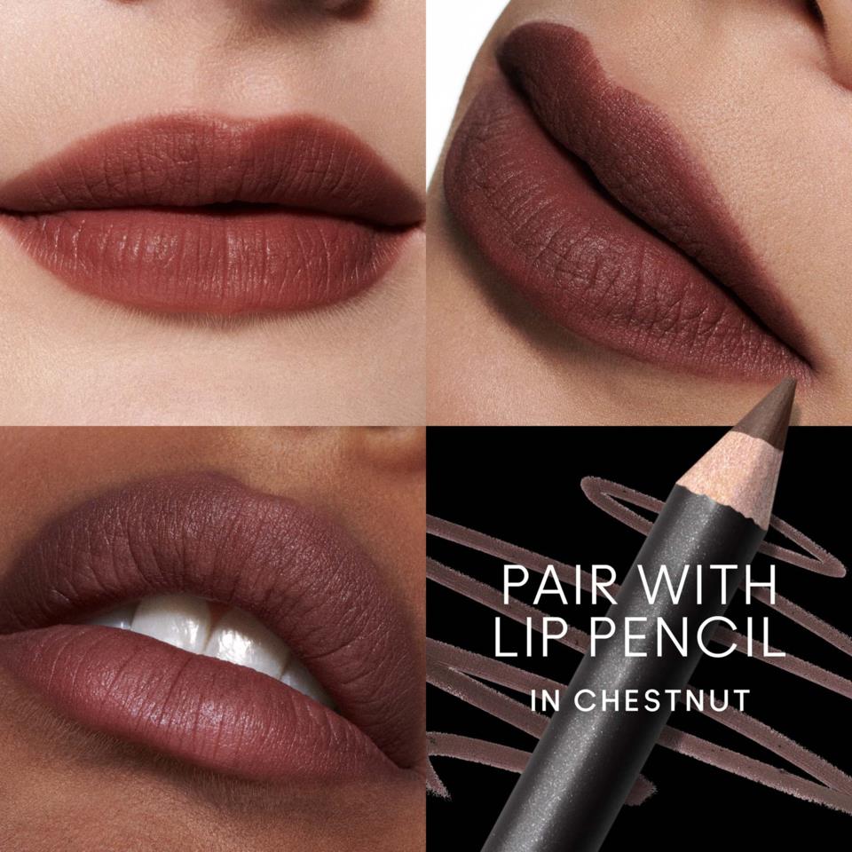 Mac Stack Chestnut MAC Cosmetics Powder Kiss Powder Kiss Liquid Lipcolour Chestnut | lyko.com