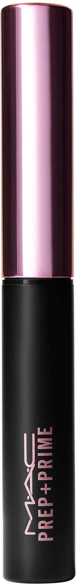 Ein schwarzer Tube mit rosa Metallschutz, beschriftet MAC PREP + PRIME.
