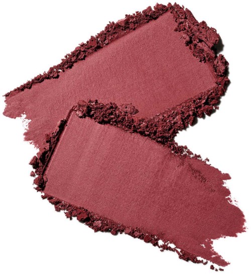 To store områder af pink blush pulver med bløde kanter vises, det ene overlapper det andet.