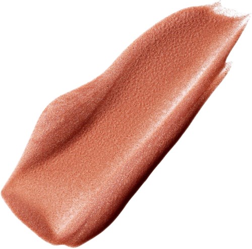 En glansfuld, glat beige makeup- eller læbestiftstribe med spids ende.