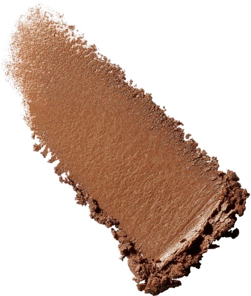 This is a brown powder, likely makeup or cosmetic product, spread in a diagonal shape.