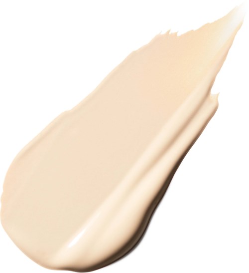 Een romige, dikke substantie op een witte achtergrond, mogelijk een huidverzorgings- of cosmeticaproduct.