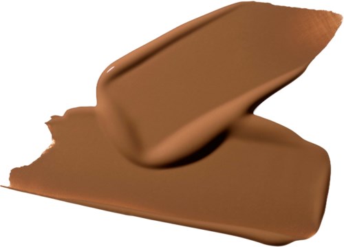 Een glad, bruin stuk chocolade met glanzende oppervlakte en schone randen.