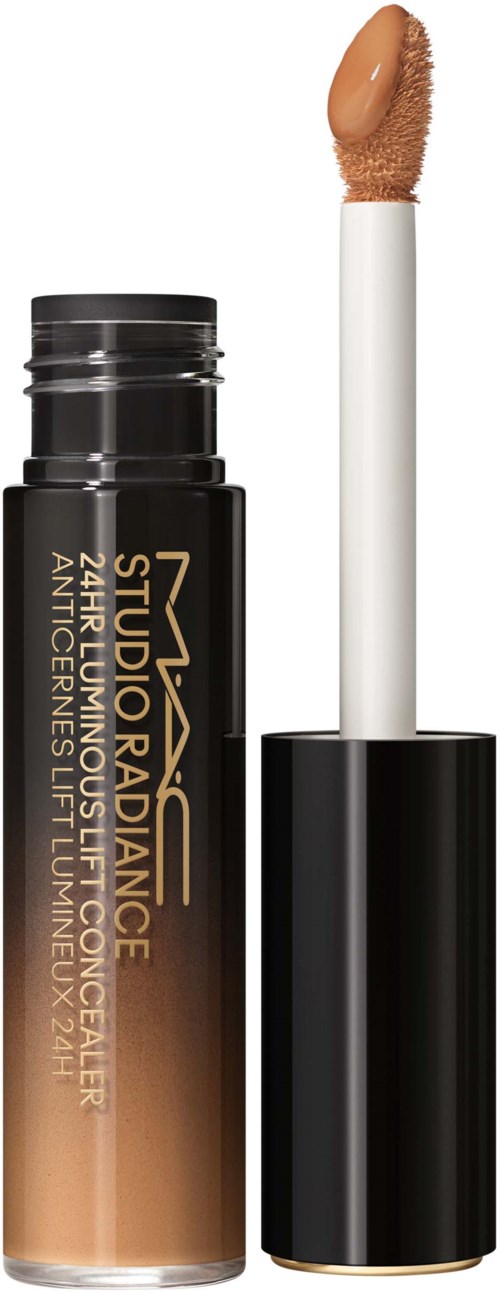 Lippenbalsem tube met applicator, zwart en goud verpakt, bevat lipgloss.