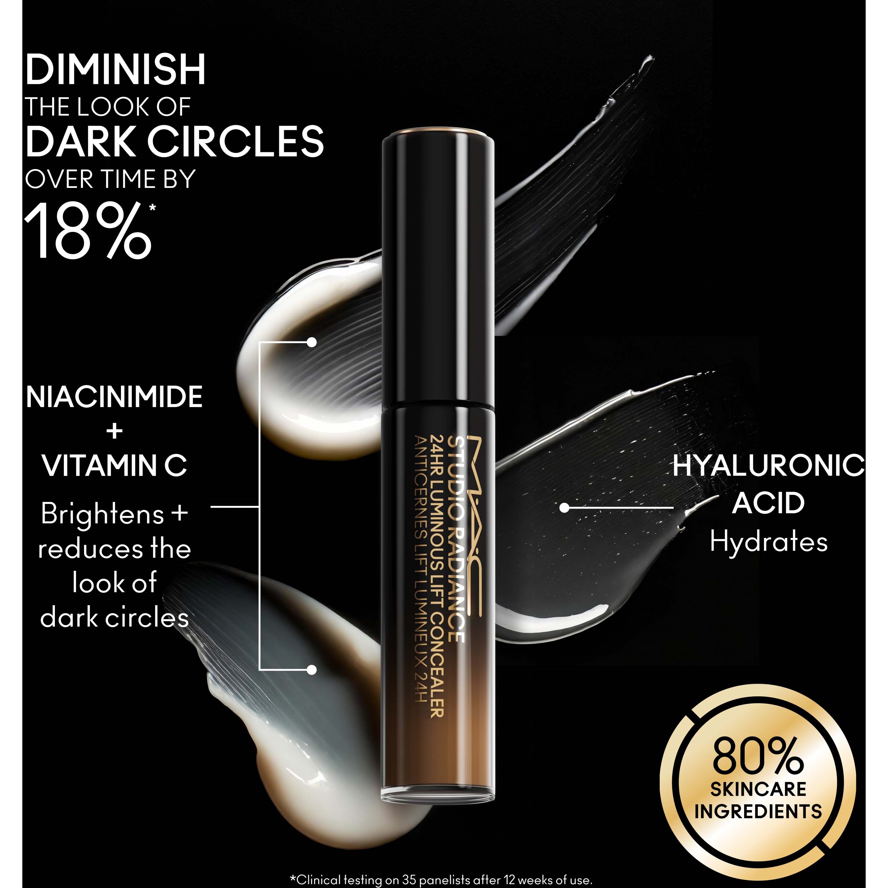 MAC Cosmetics Studio Radiance 24HR Luminous Lift Concealer NC45 (obrázok 4)