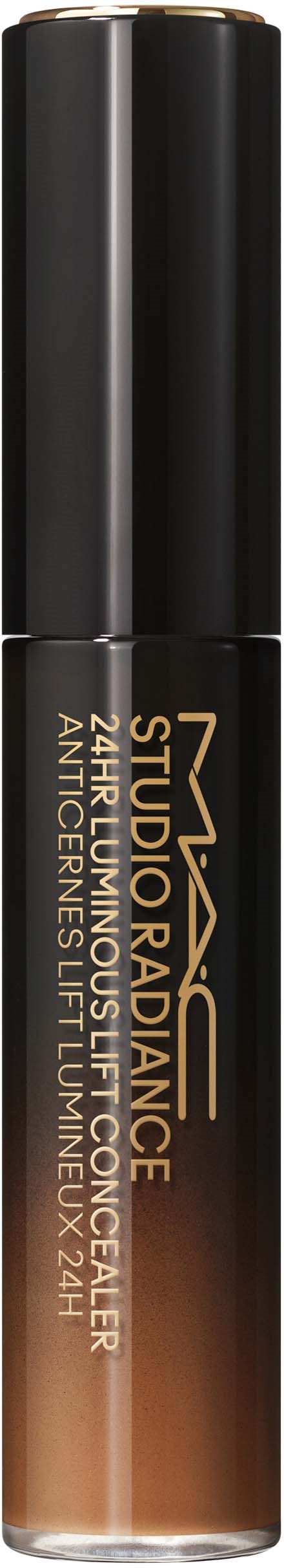 Een make-up tube in zwart en beige, gelabeld 'VIVACE Studio Radiance' en '24H Anti-Redness Full Coverage.'